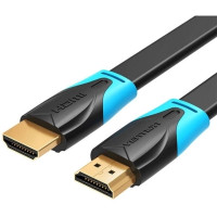 Кабель мультимедійний Flat HDMI Cable 5M Black Vention (VAA-B02-L500)
