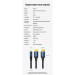 Vention Кабель мультимедійний Cotton Braided DP Male to Male HD Cable 8K 1M Blue Aluminum Alloy Type Vention (HCELF)