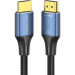 Кабель мультимедійний Fabric Braided HDMI-A Male to Male HD Cable 16K 1.5M Gray Vention (ALVHG)