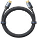 Кабель мультимедійний Fabric Braided HDMI-A Male to Male HD Cable 16K 3M Gray Vention (ALVHI)