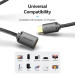 Кабель мультимедійний HDMI-A Male to HDMI-A Female 4K HD Cable PVC Type 0.5M Black Vention (AHCBD)
