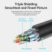 Кабель мультимедійний HDMI-A Male to HDMI-A Female 4K HD Cable PVC Type 0.5M Black Vention (AHCBD)