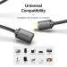 Vention Кабель мультимедійний HDMI-A Male to HDMI-A Female 4K HD Cable PVC Type 0.5M Black Vention (AHCBD)