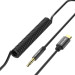 Кабель мультимедійний Type-C to 3.5mm Male Spring Audio Cable 1M Black Metal Type Vention (BGABF)