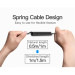 Кабель мультимедійний Type-C to 3.5mm Male Spring Audio Cable 1M Black Metal Type Vention (BGABF)