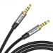 Vention Кабель мультимедійний TRRS 3.5MM Male to Male Aux Cable 0.5M Gray Vention (BAQHD)