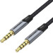 Vention Кабель мультимедійний TRRS 3.5MM Male to Male Aux Cable 0.5M Gray Vention (BAQHD)