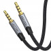 Vention Кабель мультимедійний TRRS 3.5MM Male to Male Aux Cable 0.5M Gray Vention (BAQHD)