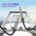 Кабель мультимедійний TRRS 3.5MM Male to Male Aux Cable 0.5M Gray Vention (BAQHD)