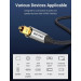 Кабель мультимедійний Optical Fiber Audio Cable Aluminum Alloy Type 2M Gray Vention (BAVHH)