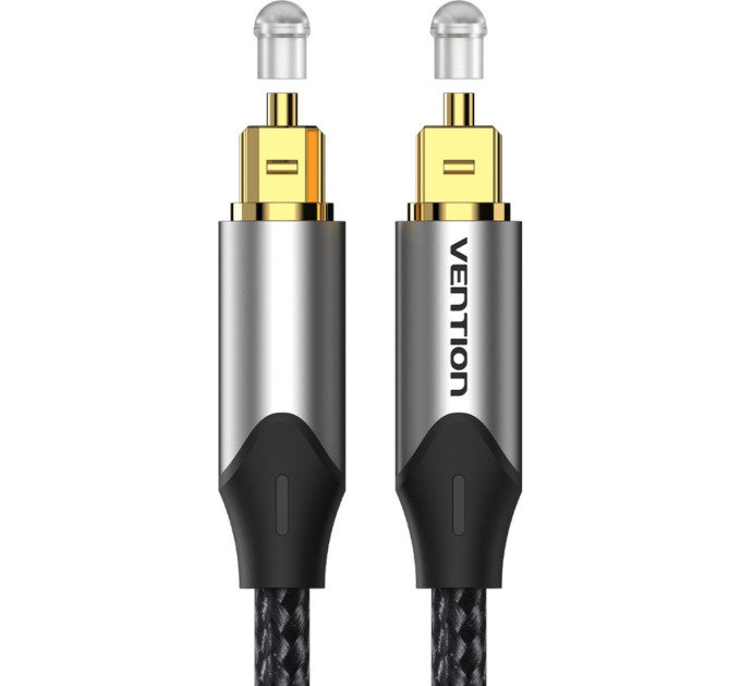 Vention Кабель мультимедійний Optical Fiber Audio Cable Aluminum Alloy Type 2M Gray Vention (BAVHH)
