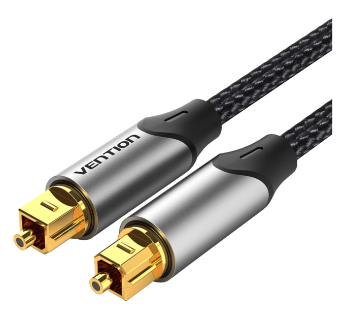 Vention Кабель мультимедійний Optical Fiber Audio Cable Aluminum Alloy Type 3M Gray Vention (BAVHI)