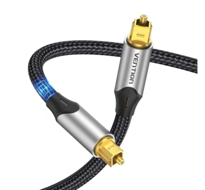 Кабель мультимедійний Optical Fiber Audio Cable Aluminum Alloy Type 3M Gray Vention (BAVHI)