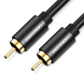 Кабель мультимедійний Coaxial Digital Audio Cable 1.5M Black Metal Type Vention (VAB-R09-B150)