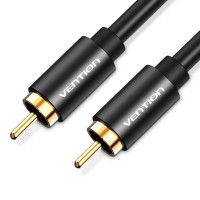 Кабель мультимедійний Coaxial Digital Audio Cable 1.5M Black Metal Type Vention (VAB-R09-B150)