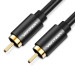Кабель мультимедійний Coaxial Digital Audio Cable 1.5M Black Metal Type Vention (VAB-R09-B150)