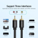 Кабель мультимедійний Coaxial Digital Audio Cable 2M Black Metal Type Vention (VAB-R09-B200)
