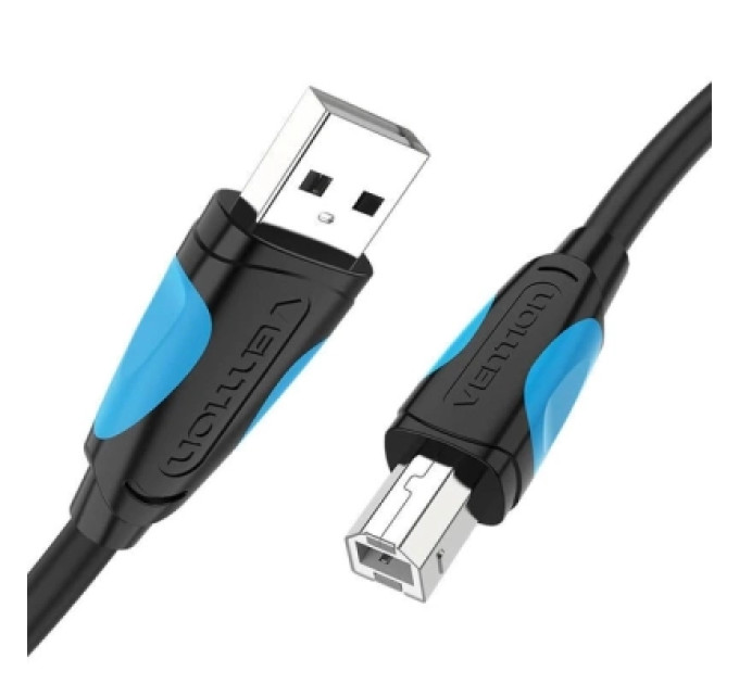 Кабель для принтера USB2.0 A Male to B Male Print Cable 1.5M Black Vention (VAS-A16-B150)
