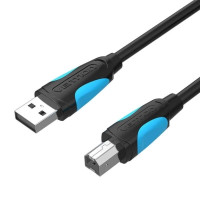 Кабель для принтера USB2.0 A Male to B Male Print Cable 1.5M Black Vention (VAS-A16-B150)