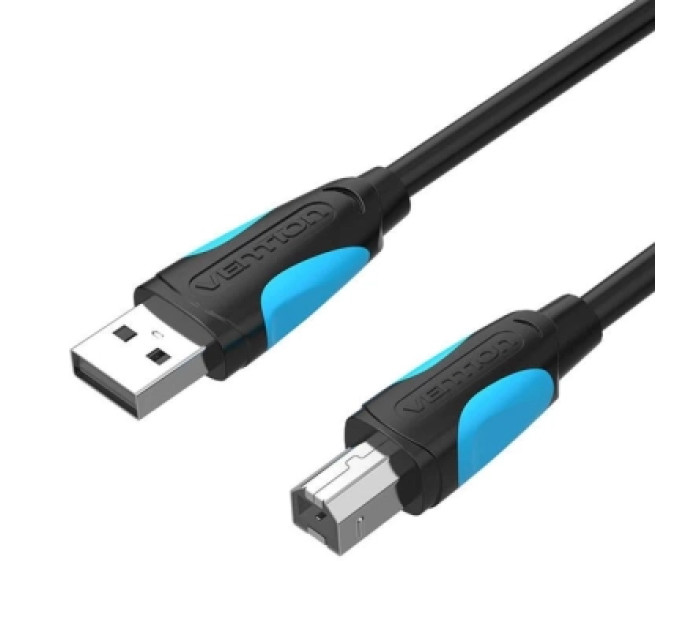 Кабель для принтера USB2.0 A Male to B Male Print Cable 1.5M Black Vention (VAS-A16-B150)