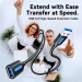 Дата кабель USB 3.2 A Male to A Female Extension Round Cable 0.5M Black PVC Type Vention (CBOBD)