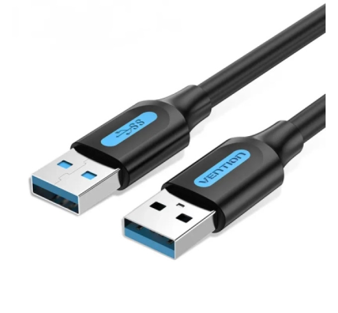 Дата кабель USB 3.0 A Male to A Male Cable 1.5M Black PVC Type Vention (CONBG)