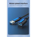 Дата кабель USB 2.0 A Male to A Female Extension Cable 1M black PVC Type Vention (CBIBF)