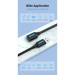 Дата кабель USB 2.0 A Male to A Female Extension Cable 1M black PVC Type Vention (CBIBF)