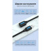 Дата кабель USB 2.0 A Male to A Female Extension Cable 5M black PVC Type Vention (CBIBJ)