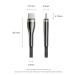 Vention Дата кабель Nylon Braided USB 2.0 C Male to C Male 5A Cable 1.2M Black Zinc Alloy Type Vention (CTYBAV)