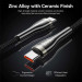 Vention Дата кабель Nylon Braided USB 2.0 C Male to C Male 5A Cable 1.2M Black Zinc Alloy Type Vention (CTYBAV)