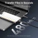 Vention Дата кабель Nylon Braided USB 2.0 C Male to C Male 5A Cable 1.2M Black Zinc Alloy Type Vention (CTYBAV)