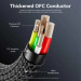 Vention Дата кабель Nylon Braided USB 2.0 C Male to C Male 5A Cable 1.2M Black Zinc Alloy Type Vention (CTYBAV)