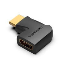 Перехідник HDMI 90 Degree Male to Female Vertical Flat Adapter Black Vention (AIPB0)