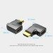 Перехідник HDMI 90 Degree Male to Female Vertical Flat Adapter Black Vention (AIPB0)
