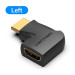 Перехідник HDMI 90 Degree Male to Female Vertical Flat Adapter Black Vention (AIPB0)