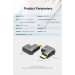 Перехідник HDMI 270 Degree Male to Female Vertical Flat Adapter Black Vention (AIQB0)