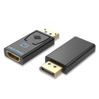 Перехідник DisplayPort Male to HDMI Female Adapter Black Vention (HBMB0)