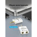 Перехідник 4 Pole 3.5mm Male to 2*3.5mm Female Audio Adapter Silvery Metal Type Vention (BDBW0)