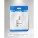 Перехідник 4 Pole 3.5mm Male to 2*3.5mm Female Audio Adapter Silvery Metal Type Vention (BDBW0)