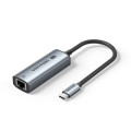 Перехідник USB-C to 2.5 Gigabit Ethernet Adapter 0.15M Gray Aluminum Alloy Type Vention (CFTHB)