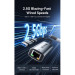 Перехідник USB-C + USB-A to 2.5 Gigabit Ethernet Adapter 0.15M Gray Aluminum Alloy Type Vention (CFUHB)