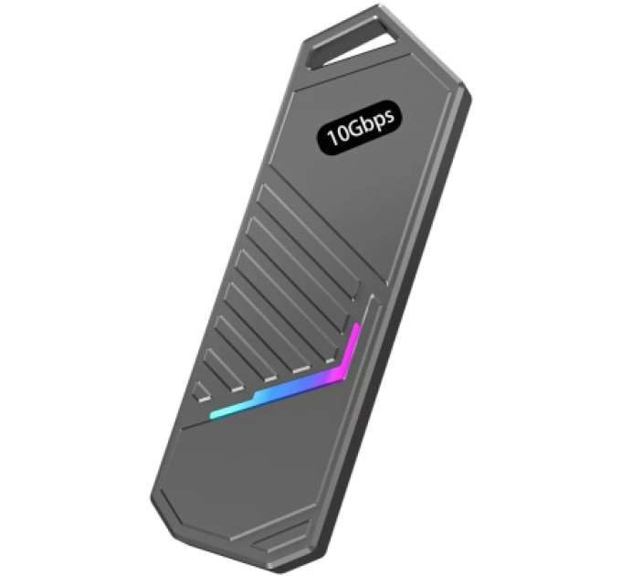 Кишеня зовнішня Dynamode M.2 SSD NVMe to USB-C USB 3.2 Gen2 aluminum black (DM-CAD-SSD14-N)