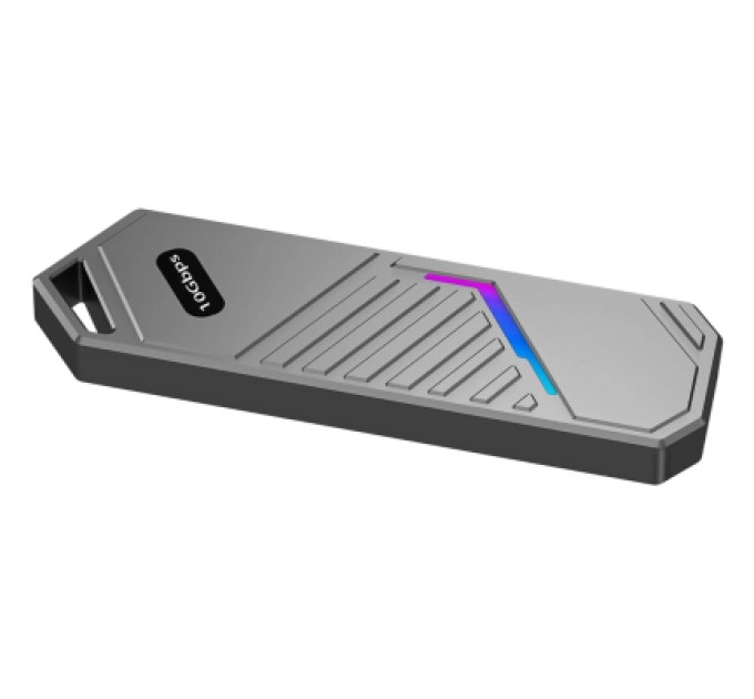 Кишеня зовнішня Dynamode M.2 SSD NVMe to USB-C USB 3.2 Gen2 aluminum black (DM-CAD-SSD14-N)