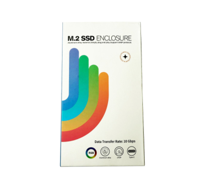 Кишеня зовнішня Dynamode M.2 SSD NVMe to USB-C USB 3.2 Gen2 aluminum black (DM-CAD-SSD14-N)