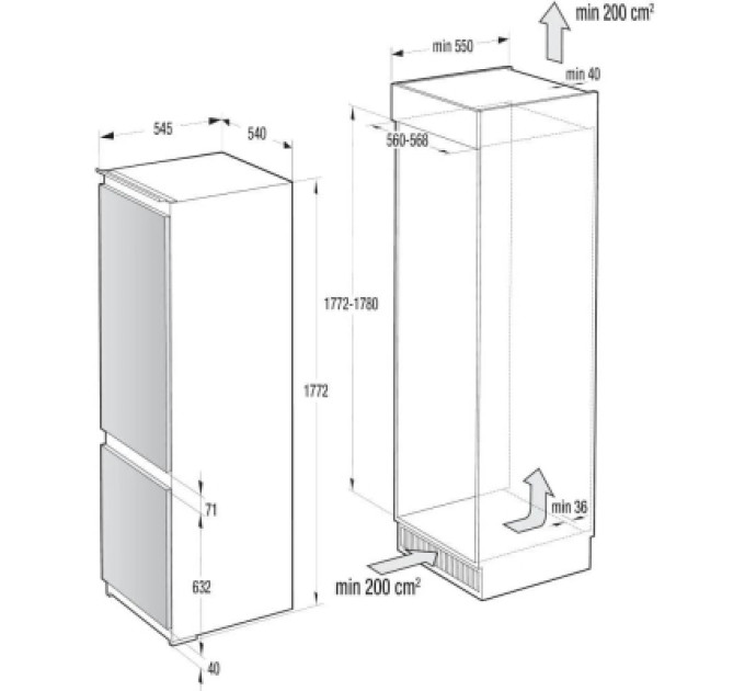 Gorenje Холодильник Gorenje NRKI418EP1