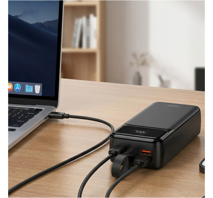 Універсальна мобільна батарея XO PR298 30000mAh Black