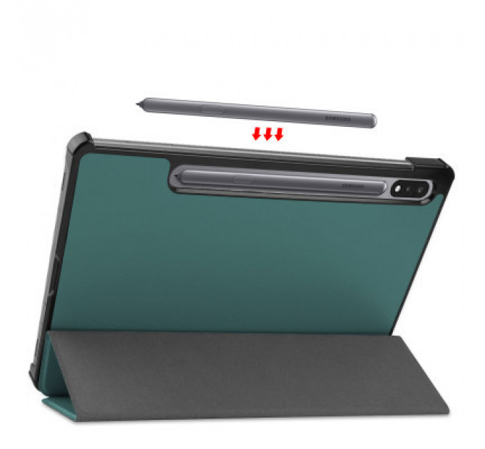 Чохол до планшета BeCover Smart Case Samsung Tab S9 Plus (SM-X810/SM-X816)/S9 FE Plus (SM-X610/SM-X616) 12.4" Dark Green (710323)
