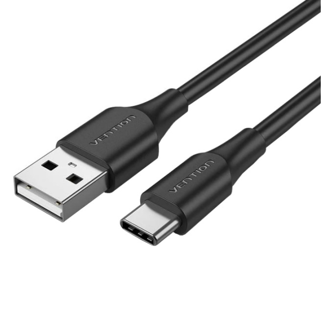 Vention Дата кабель USB 2.0 AM to Type-C 3.0m 3.0A (18W) PVC black Vention (CTHBI)