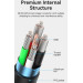 Vention Дата кабель USB 2.0 AM to Type-C 3.0m 3.0A (18W) PVC black Vention (CTHBI)